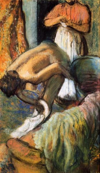 Breakfast After The Bath by Edgar Degas