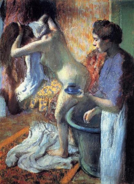 Breakfast After The Bath by Edgar Degas