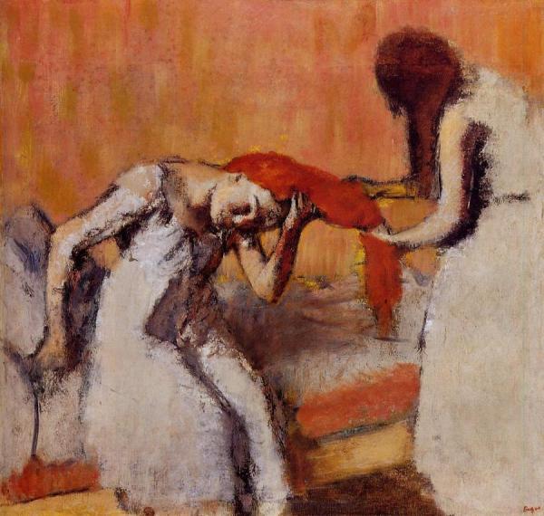 Combing The Hair by Edgar Degas Oil Painting Reproductions