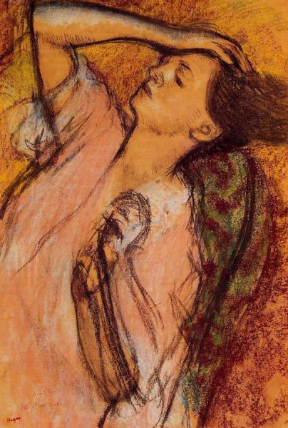 Combing The Hair by Edgar Degas