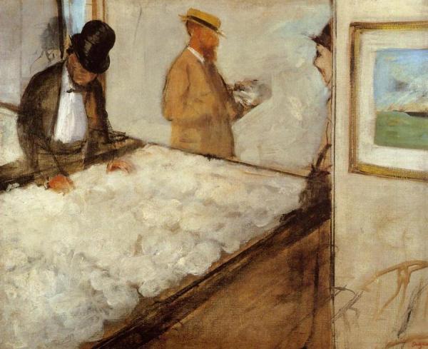 Cotton Merchants In New Orleans by Edgar Degas