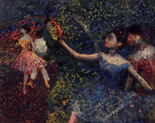Dancer And Tambourine by Edgar Degas Oil Painting Reproductions