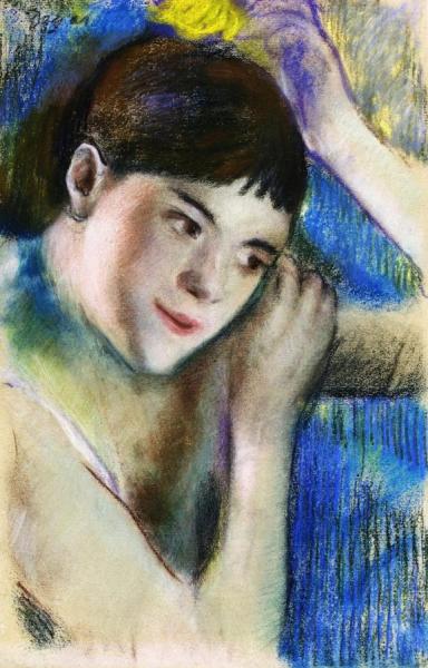 Dancer Fixing Her Hair by Edgar Degas Oil Painting Reproductions