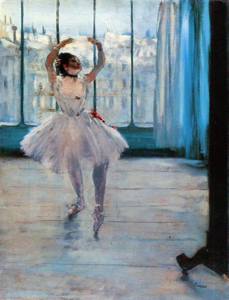 Dancer Posing by Edgar Degas Oil Painting Reproductions