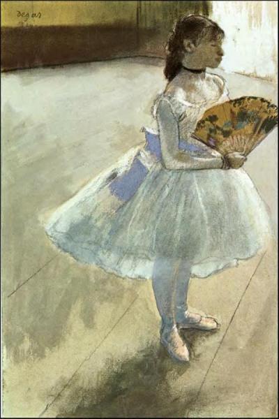 Dancer With A Fan by Edgar Degas