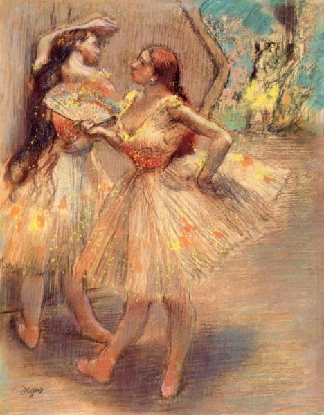 Dancers Near A Set by Edgar Degas