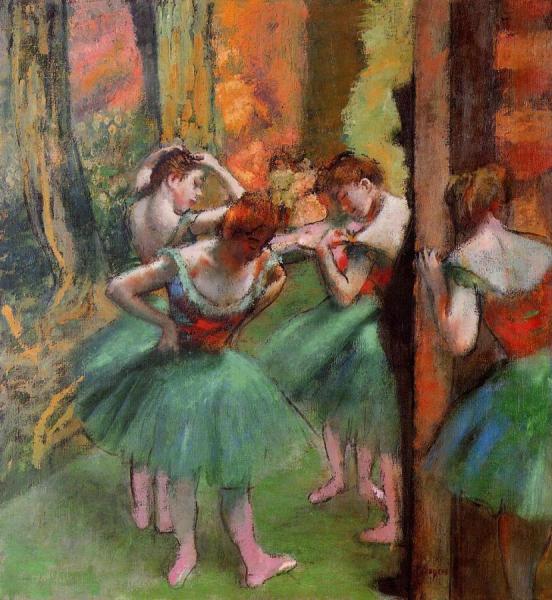 Dancers, Pink And Green by Edgar Degas