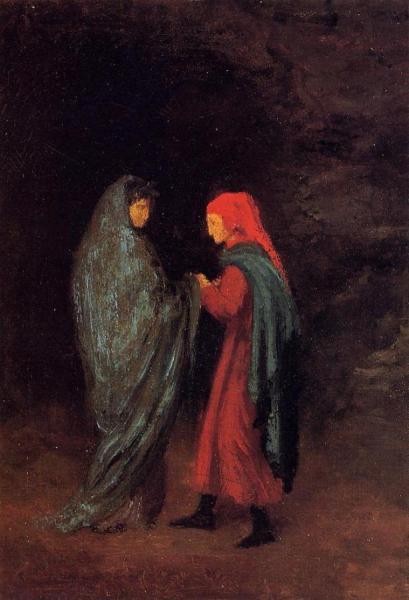 Dante And Virgil At The Entrance To Hell by Edgar Degas