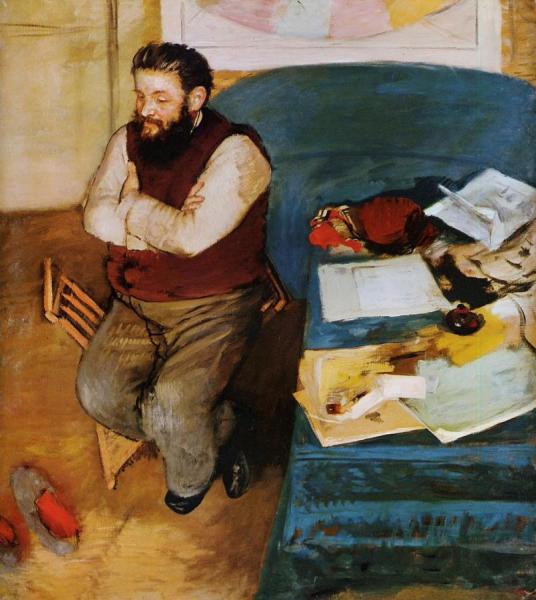 Diego Martelli by Edgar Degas