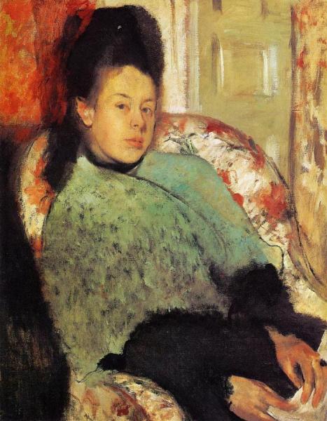 Elena Carafa by Edgar Degas