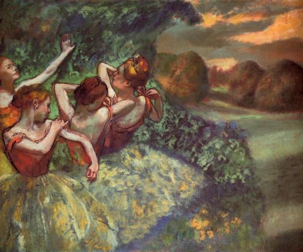 Four Dancers by Edgar Degas