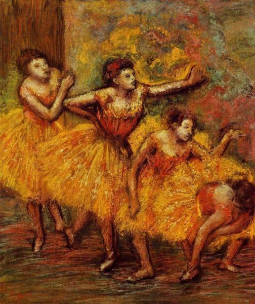 Four Dancers by Edgar Degas Oil Painting Reproductions