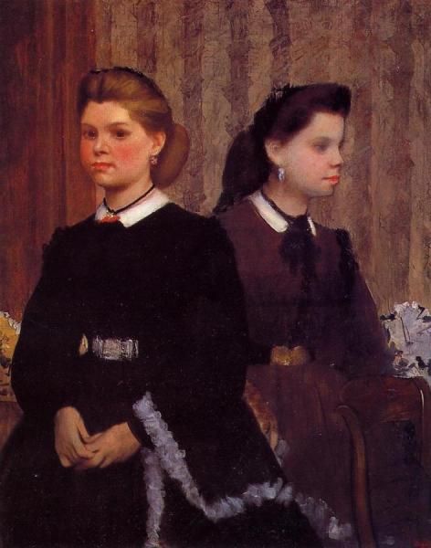 Giovanna And Giulia Bellelli by Edgar Degas