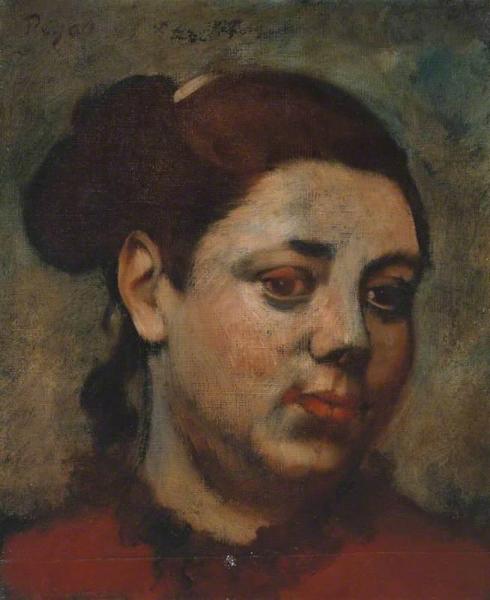 Head Of A Woman (tete De Femme) by Edgar Degas Oil Painting Reproductions