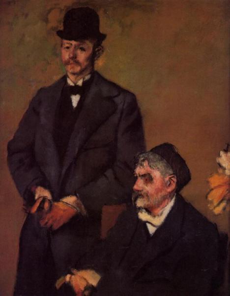 Henri Rouart And His Son Alexis by Edgar Degas