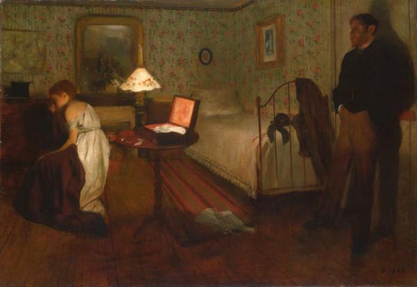 Interior by Edgar Degas Oil Painting Reproductions