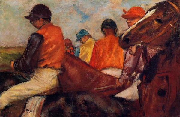 Jockeys by Edgar Degas