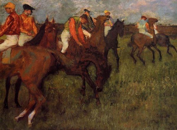 Jockeys by Edgar Degas