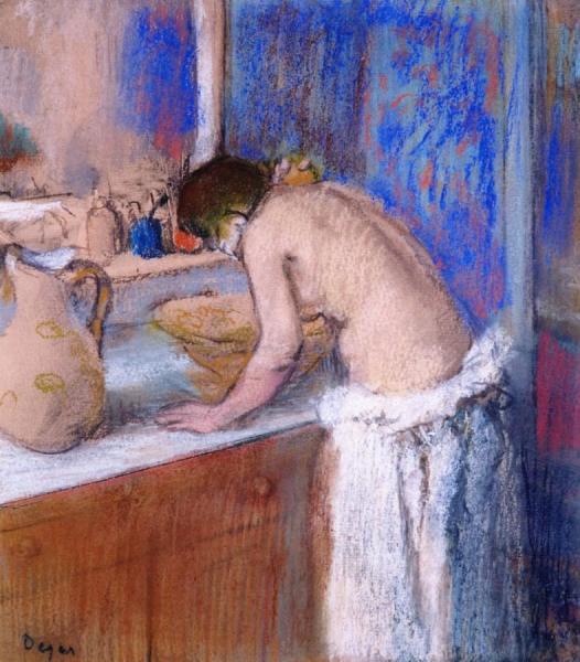 La Toilette, Fillette by Edgar Degas