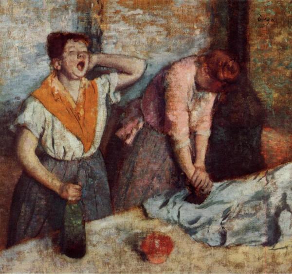 Laundry Girls Ironing by Edgar Degas
