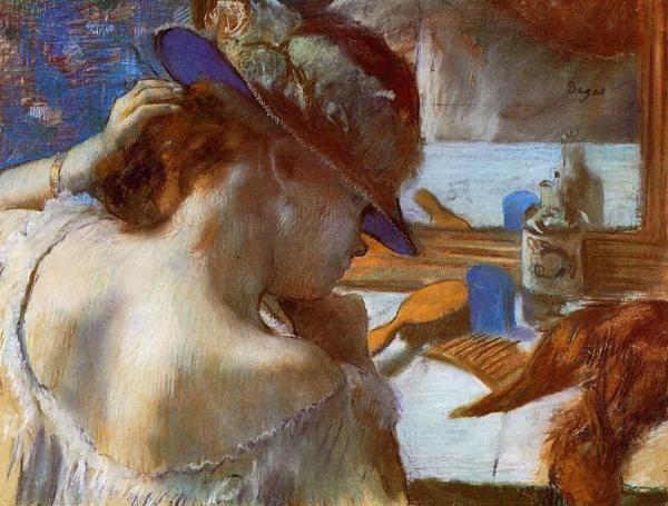 Mirror by Edgar Degas