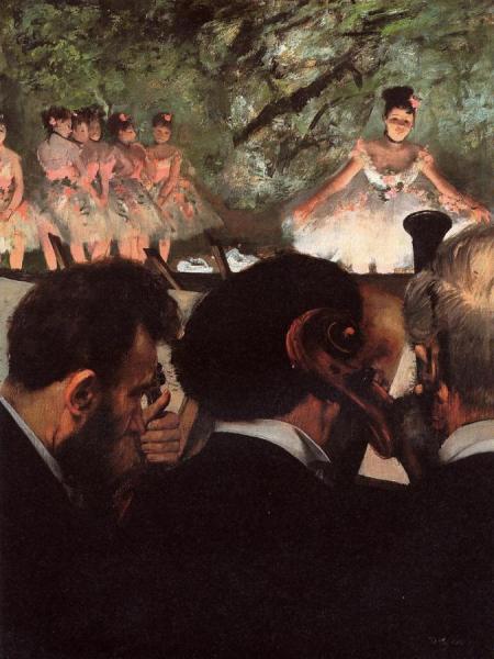 Musicians In The Orchestr by Edgar Degas