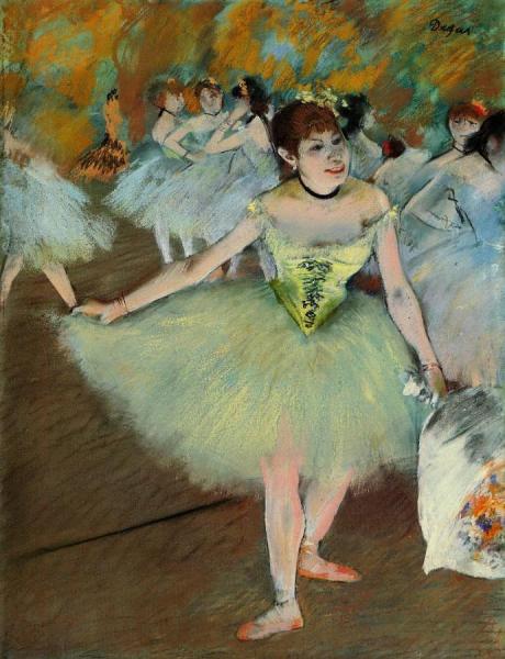 On Stage by Edgar Degas