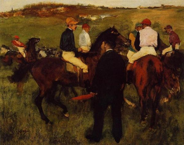 Out Of The Paddock by Edgar Degas