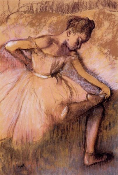 Pink Dancer by Edgar Degas