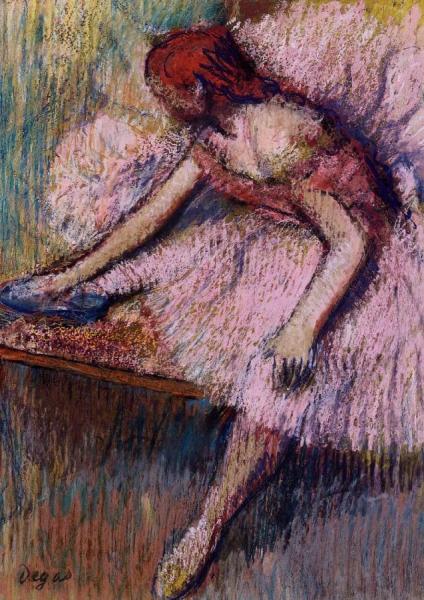 Pink Dancer by Edgar Degas Oil Painting Reproductions