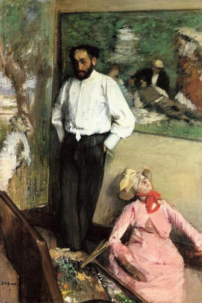 Portrait Of Henri Michel-levy by Edgar Degas