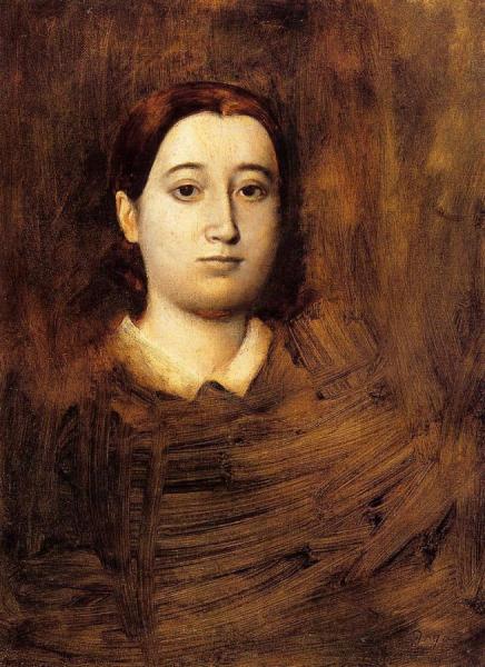 Portrait Of Madame Edmondo Morbilli, Nee Therese De Gas by Edgar Degas Oil Painting Reproductions