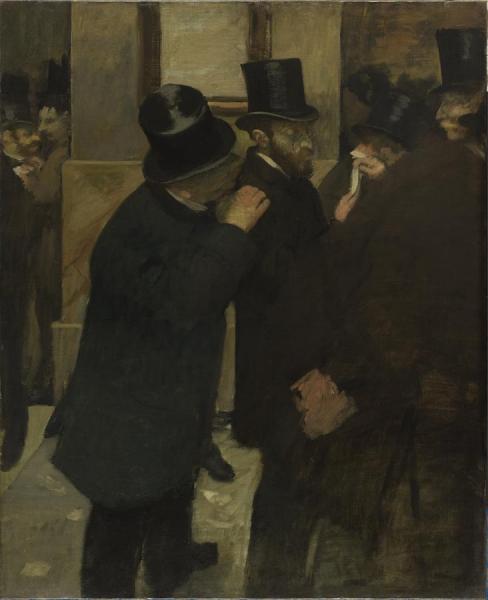 Portraits A La Bourse(portraits At The Stock Exchange) by Edgar Degas