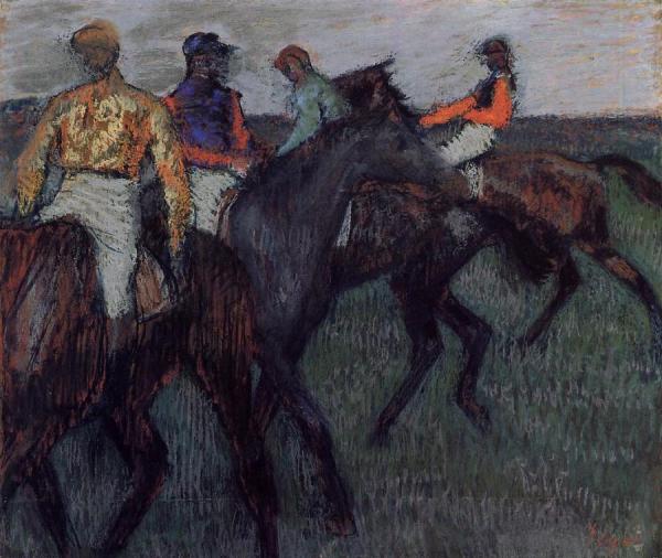 Racehorses by Edgar Degas