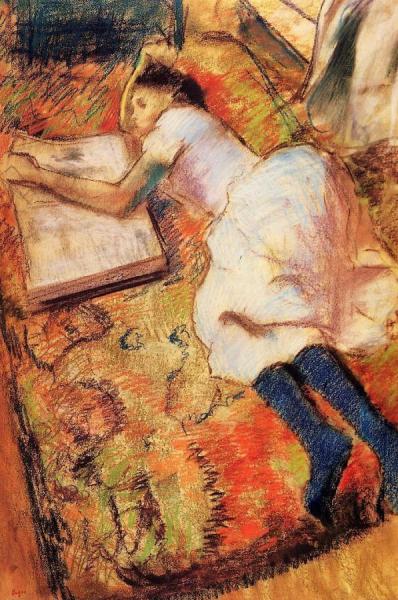 Reading by Edgar Degas