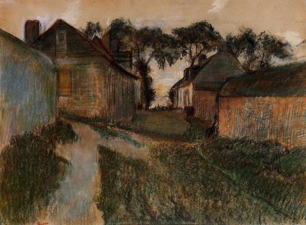Rue Quesnoy, Saint-valery-sur-somme by Edgar Degas