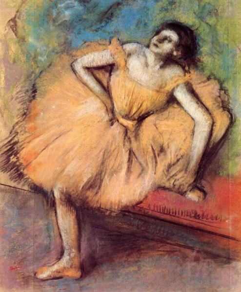 Seated Dancer by Edgar Degas