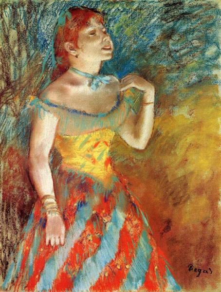 Singer In Green by Edgar Degas