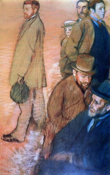 Six Friends Of The Artist by Edgar Degas