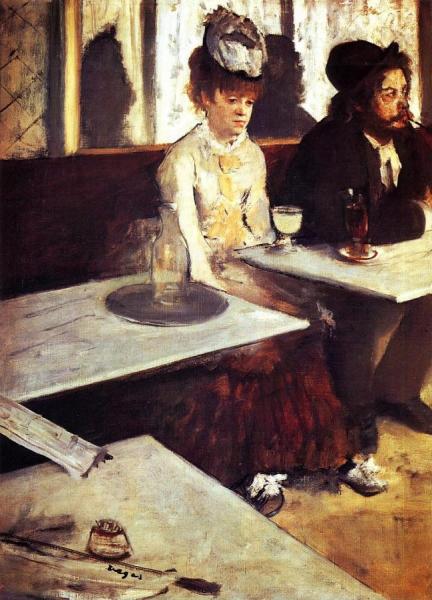 The Absinthe Drinker by Edgar Degas
