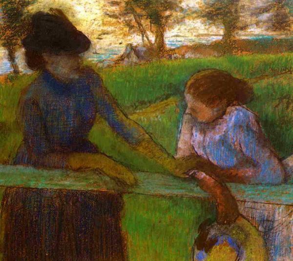 The Conversation by Edgar Degas
