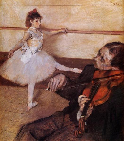 The Dance Lesson by Edgar Degas