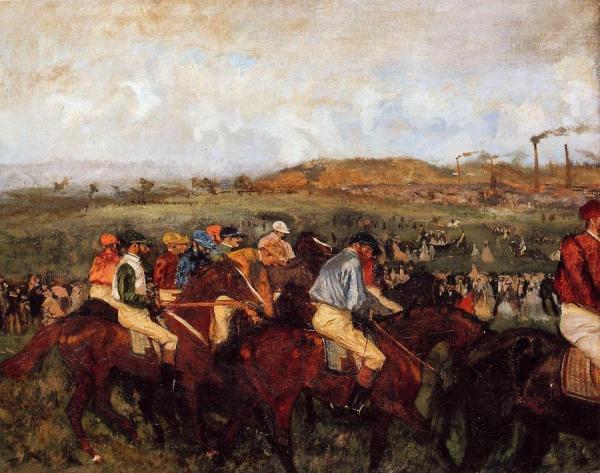 The Gentlemen's Race: Before The Start by Edgar Degas