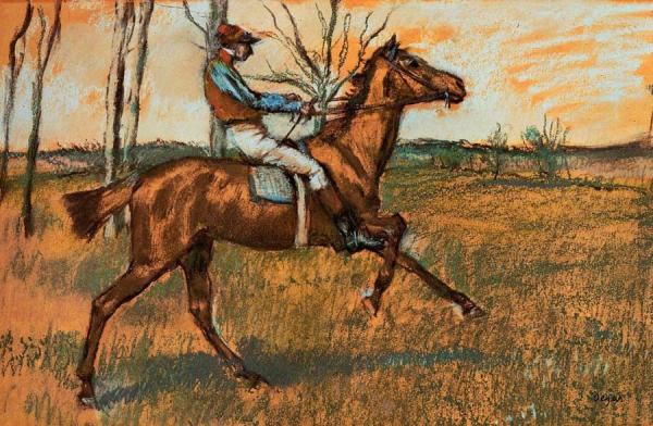 The Jockey by Edgar Degas