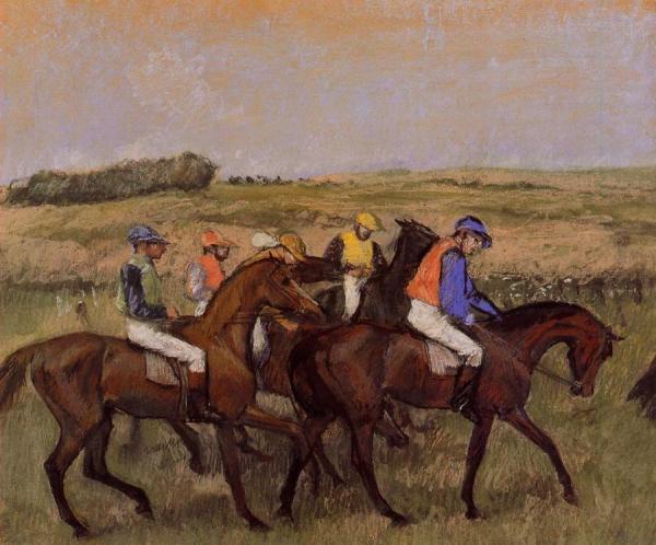 The Racecourse by Edgar Degas