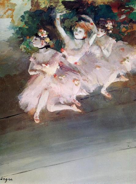 Three Ballet Dancers by Edgar Degas