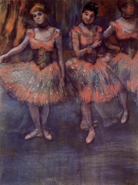 Three Dancers Before Exercise by Edgar Degas Oil Painting Reproductions