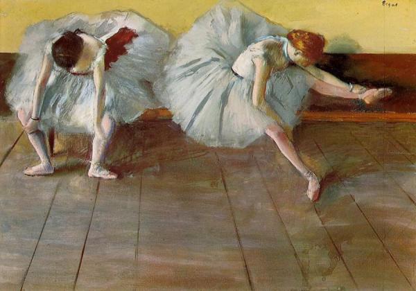 Two Ballet Dancers by Edgar Degas
