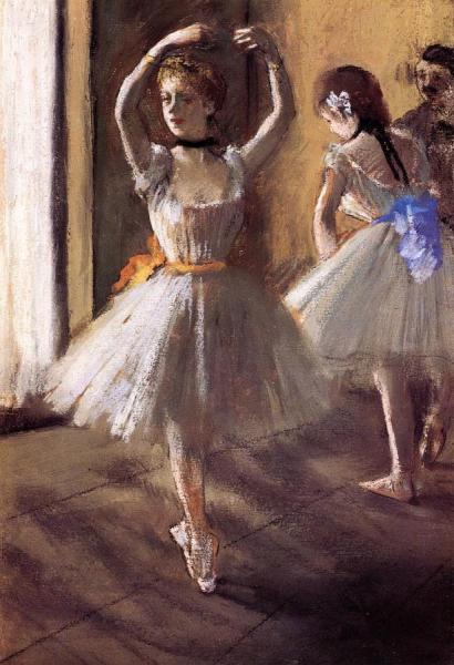 Two Dancers In The Studio by Edgar Degas Oil Painting Reproductions