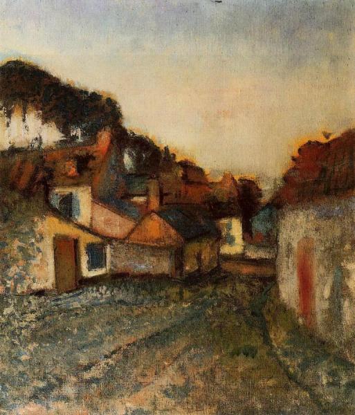 Village Street by Edgar Degas